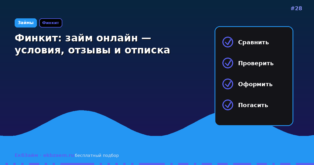Финкит: условия онлайн-займа, отзывы и отписка