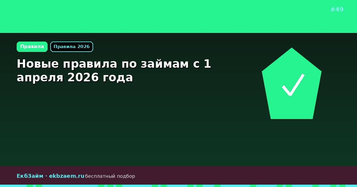 Лимиты МФО с 1 апреля 2026: ставка 0,8% и потолок процентов