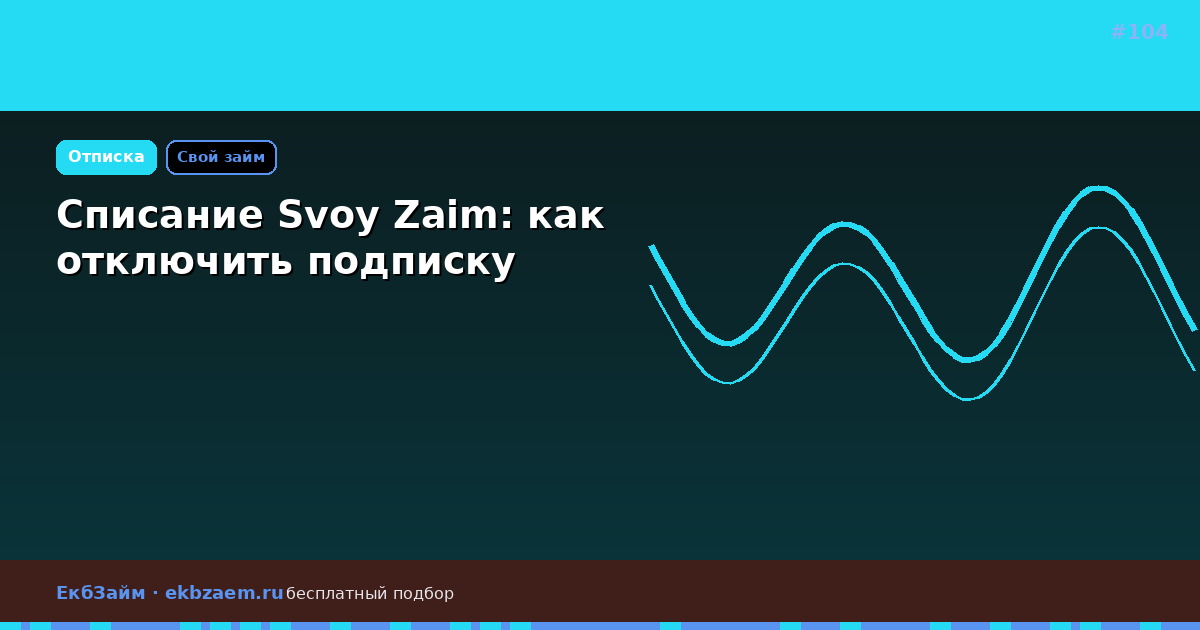 Списание Svoy Zaim: что делать при списании